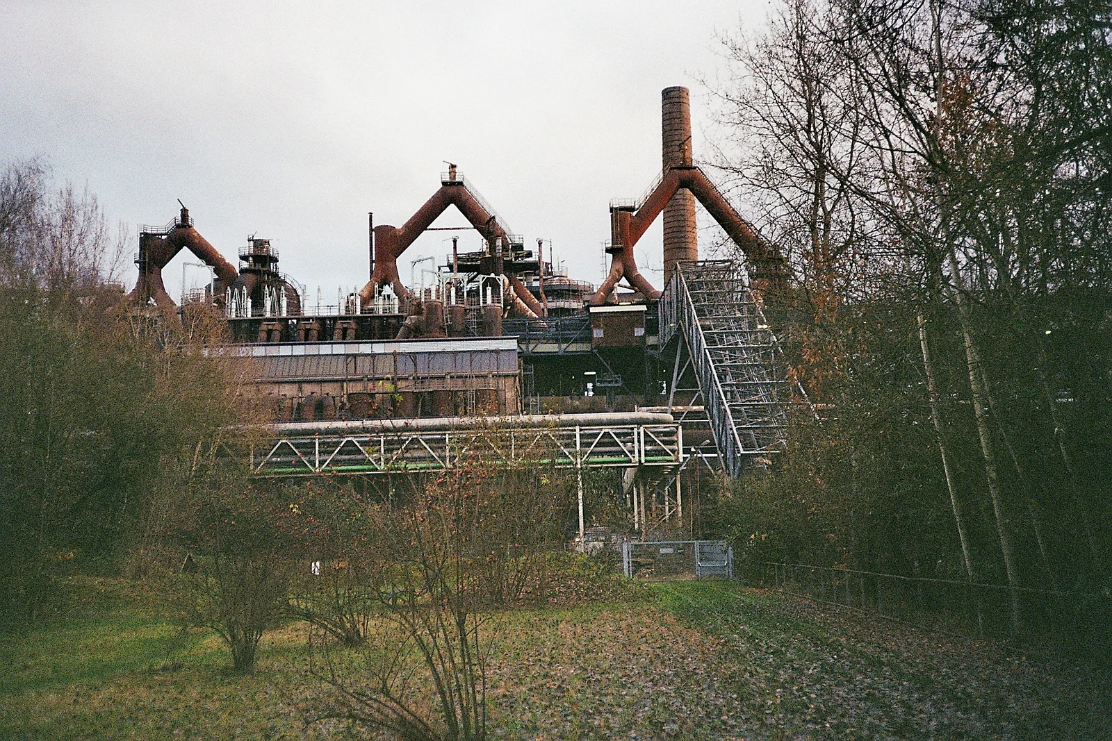 Wall with graffiti in the Bürgerpark in Saarbrücken